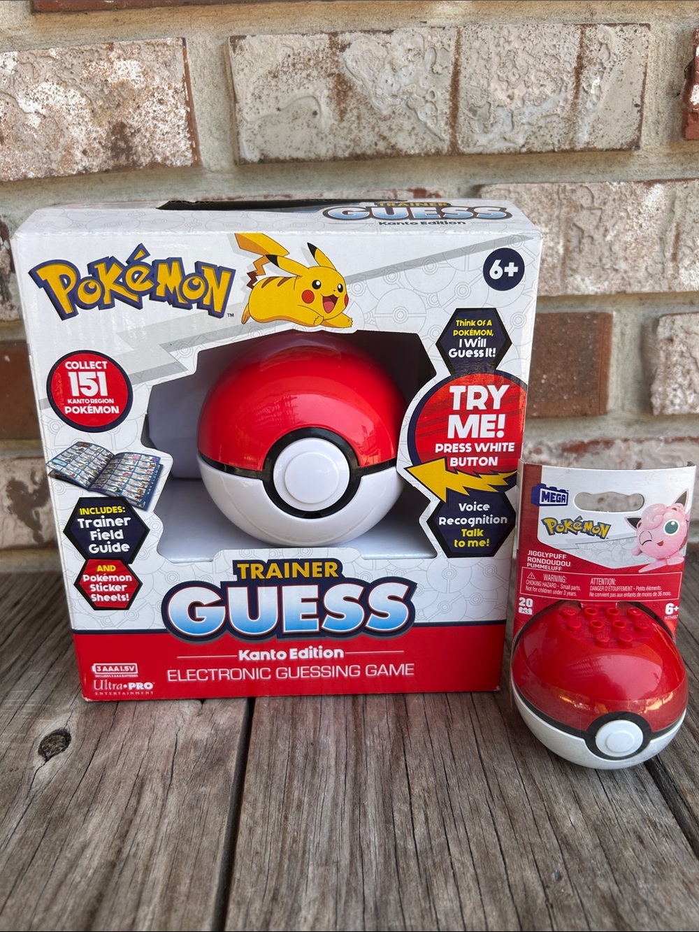 Pokémon Trainer Guess Kanto Electronic Game and MEGA Pokémon Jigglypuff building
